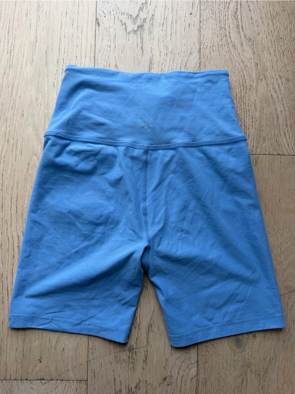 Beyond Yoga Light Blue High-Waist Biker Shorts